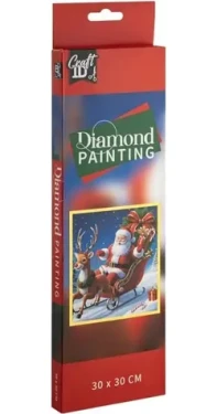 CRAFT ID Diamantové malování Santa 30x30cm