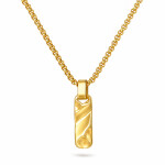 Pánský náhrdelník Francisco Gold - chirurgická ocel, Zlatá 60 cm
