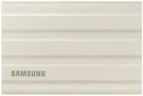 Rozbaleno - SAMSUNG T7 Shield Externí SSD disk 2TB béžová / Externí SSD / R: 1050 MBs W: 1000MBs / USB-C / IP65 / rozbaleno (MU-PE2T0K/EU.rozbaleno)