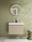 HANSGROHE - Xarita Lite S Zrcadlo s LED osvětlením, průměr 70 cm, matná černá 54966670