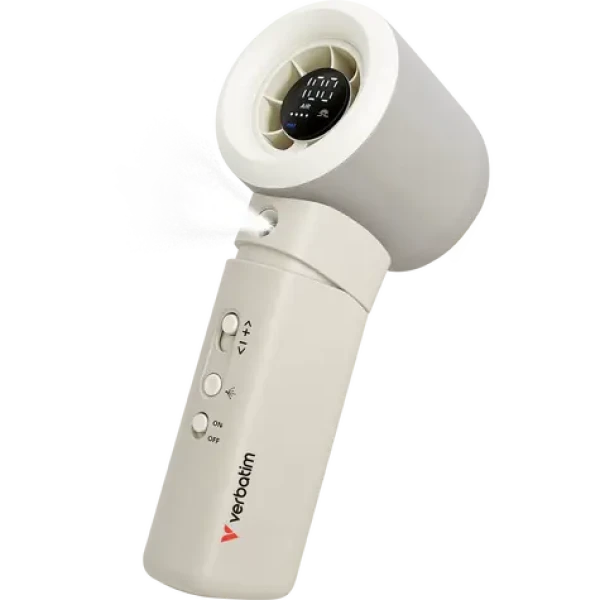 Verbatim Cool 'n' Go Aqua Breeze bílá/stříbrná / Ruční ventilátor (32344)
