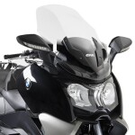 D5106St plexi čiré Bmw C 650 GT (12-20) s ochranou rukou, vxš810x580 mm, vyšší o 130 mm
