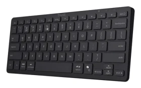 Trust Nado II černá / Bezdrátová klávesnice / Bluetooth / USB-C nabíjení / QWERTY US / Multimediální klávesy (25730)
