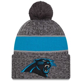 New Era Pánská zimní čepice Carolina Panthers NFL Gray 2023 Sideline Sport Knit