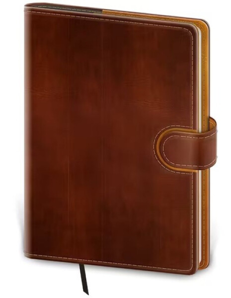 Diář 2026 denní B6 Flip - hnědo/hnědá