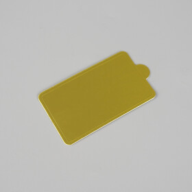 Cake star Podložka pod minidezerty zlatá obdelník 10x6 cm