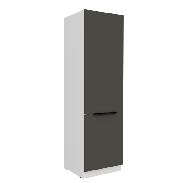 Vysoká potravinová skříňka Aria 60 DK-210 2F Barva korpusu: Bílá, Barva dvířek: GR - Graphite AFM