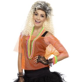 Smiffys.com Síťované tričko - oranžové Velikost: S/M