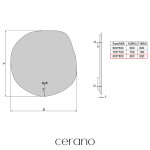 CERANO - Koupelnové LED zrcadlo Lumeo - Ø 80 CER-666010
