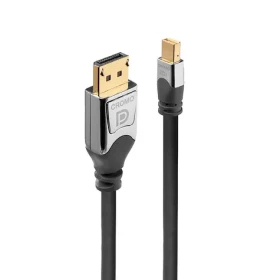 Lindy CROMO Mini DisplayPort - DisplayPort šedá / Kabel / 0,5 m / 4K 4096×2160 px / DisplayPort 1.2 (36310)