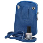 Luxusní dámské kožené MINI crossbody Lucho, královská modrá