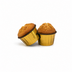 Cake Star Cake Star Alobalové pevné košíčky na muffiny zlaté s hnědým vnitřkem (50 ks)
