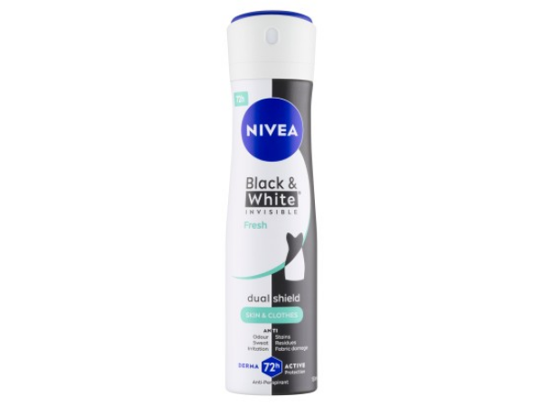 Nivea Black & White Invisible Fresh Sprej antiperspirant 150 ml