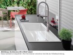 VILLEROY & BOCH - Keramický dřez Architectura 50 White alpin nástavný 860 x 510 bez excentru 335001R1HL1