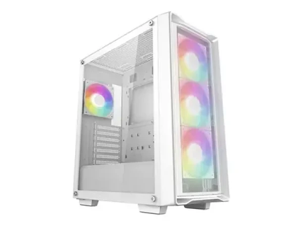 Deepcool CC560 MESH V2 bílá / Skříň PC / Midi tower / ATX / ARGB / mesh panel / temperované sklo (R-CC560-WHAMA4-G-2)