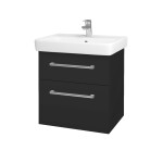 Dřevojas - Umyvadlová skříňka Q MAX SZZ2 60 - N03 Graphite / Úchytka T03 / N03 Graphite 198268C
