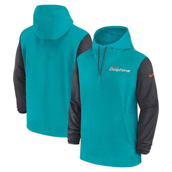 Nike Pánská bunda Miami Dolphins NFL 2024 Sideline Pre-Game Lightweight Player Velikost: XL