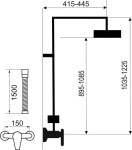 NOVASERVIS Sprchová souprava ECO vč.sprch.termostat.baterie 57963 chrom SETECO/TER,0