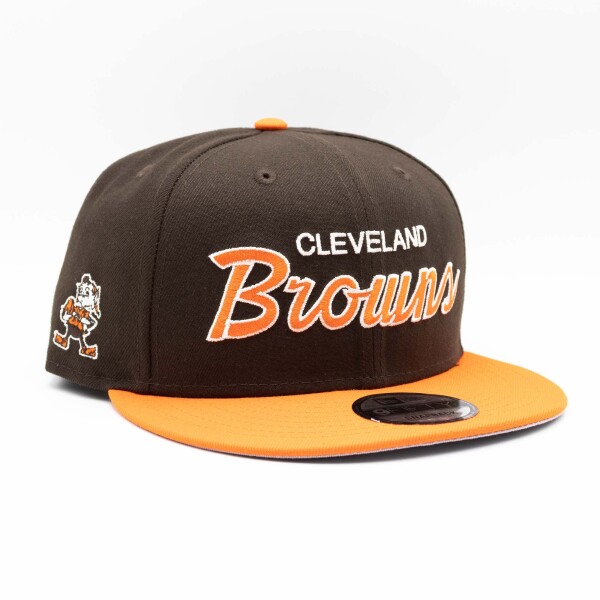 New Era Pánská kšiltovka Cleveland Browns NFL 2-Tone Throwback Script 9FIFTY Snapback