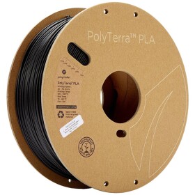 Polymaker 70820 PolyTerra PLA vlákno pro 3D tiskárny PLA plast Nižší obsah plastů 1.75 mm 1000 g černá (matná) 1 ks