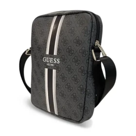 Pouzdro Guess PU 4G Printed Stripes Tablet Bag 10"" Black