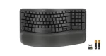 Logitech Wave Keys for Business černá / Ergonomická klávesnice / DE layout / Bluetooth / Logi Bolt (920-012327)