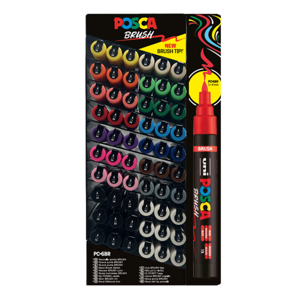 Posca displej Posca PC-5BR 60 ks, 1 - 4 mm, mix barev