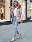 Dámská zimní bunda s kapucí WINTERCHIC růžová FashionStreet TY4441z M