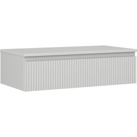 MEXEN/S - Rivel koupelnová skříňka pod umyvadlo 90 cm s deskou, 1 šuplík, reliéf , šedá mat 91A20-09023-1-BFC62