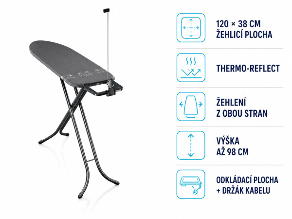 Leifheit Žehlicí prkno Air Board M Black 72488