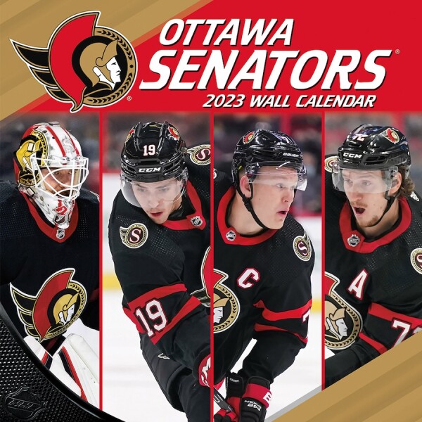 JF Turner Kalendář Ottawa Senators 2023 Wall Calendar