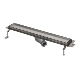 SANELA - Nerezové žlaby Sprchový žlab pro dlažbu, do prostoru, délka 75 cm, nerez SLKN 09