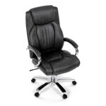 Kancelářské křeslo, houpací mechanismus, šedá ekokůže, KA-F1385 GREY