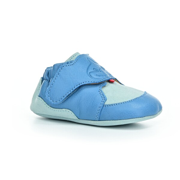 Affenzahn Leather Crawly Shark Blue capáčky