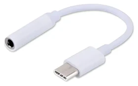 SAVIO AK-35 bílá / Audio adaptér / USB-C (M) - Jack 3,5 mm (F) (AK-35)