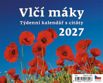 Stolní kalendář 2027 Helma Plánovací Vlčí máky