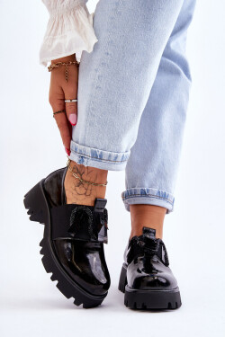 Lakované Boty S Ornamenty Černá Keily 36