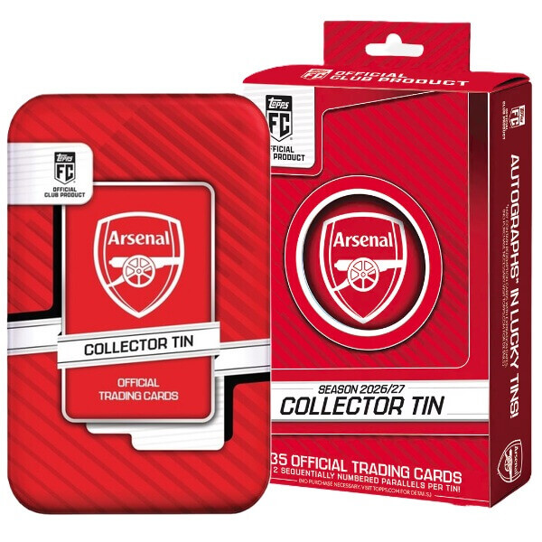2026-2027 Topps Arsenal Collector Tin - fotbalové karty