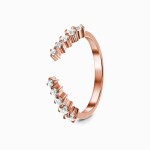 Royal Fashion prsten 14k zlato Vermeil GU-DR8351R-ROSEGOLD-TOPAZ Velikost: 10 (EU: 61-63)