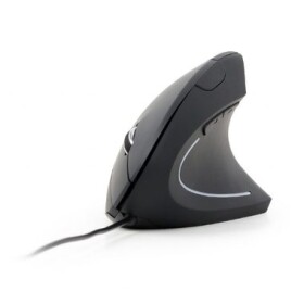 Gembird MUS-ERGO-01 ergonomická optická myš / 3200 DPI / 6 tlačítek / USB / černá (MUS-ERGO-01)