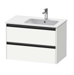 DURAVIT - Ketho.2 Umyvadlová skříňka 55x81x48 cm, 2 zásuvky, matná bílá K25268018180000