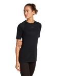 Dámské merino tričko s krátkým rukávem ICEBREAKER Wmns 125 ZoneKnit SS Crewe, Black velikost: M