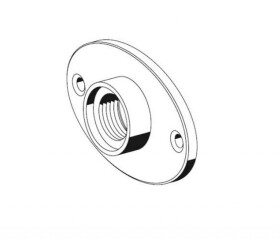 SCHELL - Příslušenství Rozeta pro nezámrzný ventil, matný chrom 699450399