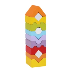 CUBIKA 14996 Věž XI - dřevěná skládačka 12 dílů