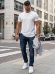 Pánské džíny slim fit navy blue FashionStreet UX4479 s33