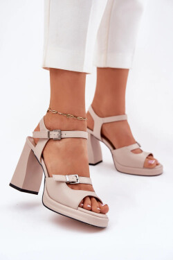 Sandály na podpatku model 212826 Step in style 37