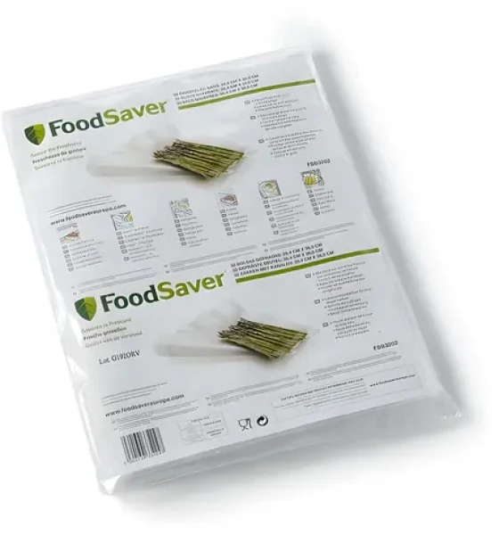 FoodSaver FSB3202-I bílá / Sáčky do vakuovačky / 32 ks / 280 x 360 mm / do mrazáku i mikrovlnky (100001775969)