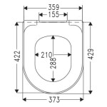 VILLEROY & BOCH - Avento WC sedátko, SoftClosing, Stone White 9M77C1RW