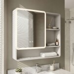 REA - Zrcadlová skříňka s LED osvětlením M1016-70 70x65 REA-M0101