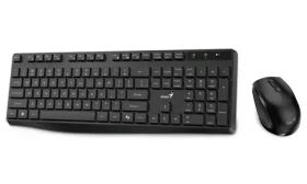 GENIUS KM-8206S černá / bezdrátový set 2.4GHz / Copilot / multimediální / tichá / USB / CZ+SK layout (31340017409)